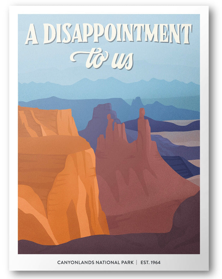 Subpar Canyonlands Postcard