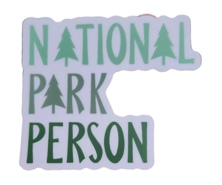 National Park Person Sticker