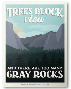Subpar Yosemite Postcard