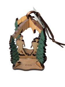 Mountains Hiker Ornament