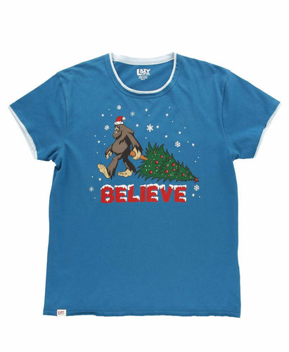 Christmas Bigfoot Women Regular Fit PJ Tee