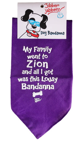 Dog Bandanna - My Family Went to Zion*