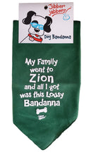 Dog Bandanna - My Family Went to Zion