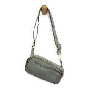 Kylie Double Zip Sling Belt Bag