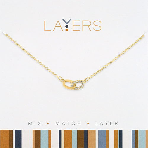 Layers Necklace 179G Gold Links