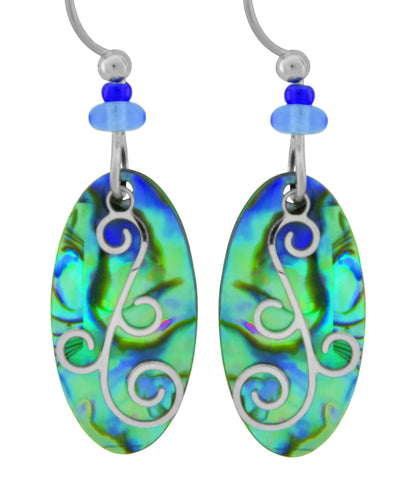 Paua Shell Earrings NZE 509