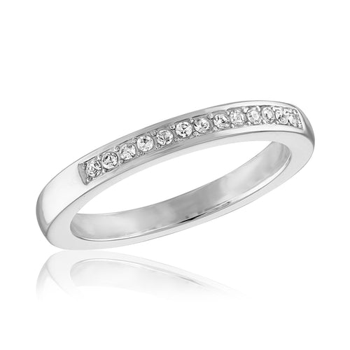 Stack Ring- Style 101 - Channel Set CZ Band