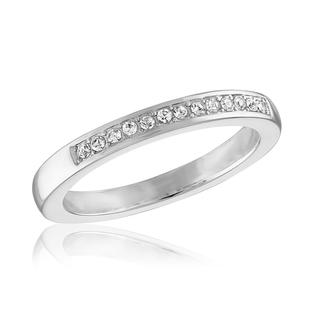 Stack Ring- Style 101 - Channel Set CZ Band