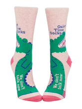Quite Time - Women's Crew Socks