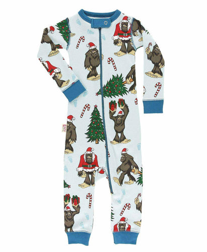 Christmas Bigfoot Union Suit