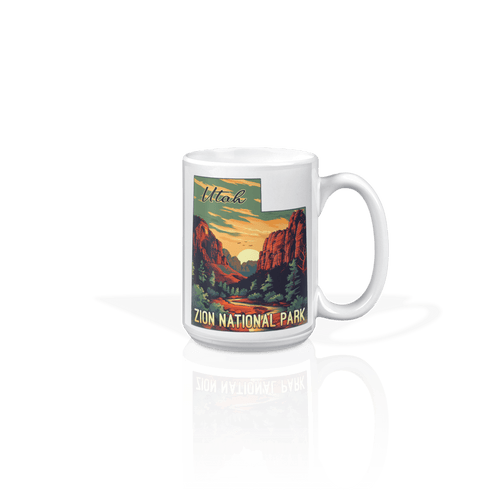 Utah Shaped Zion Mug