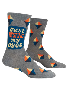 Just Resting My Eyes - Men's Crew Socks