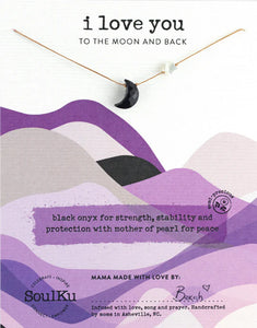 Moon & Back Necklace