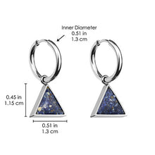 Triangle Earrings Empowerment Stones