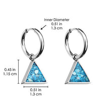 Triangle Earrings Empowerment Stones