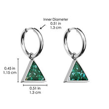 Triangle Earrings Empowerment Stones
