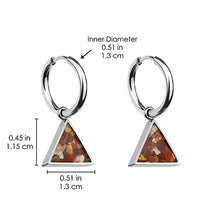 Triangle Earrings Empowerment Stones