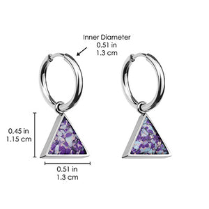 Triangle Earrings Empowerment Stones