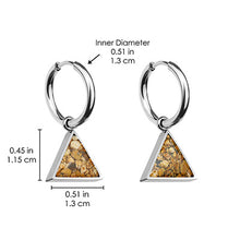 Triangle Earrings Empowerment Stones