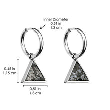 Triangle Earrings Empowerment Stones