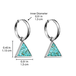 Triangle Earrings Empowerment Stones