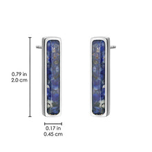 Vertical Bar Earrings Empowerment Stones