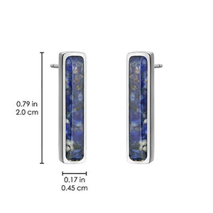 Vertical Bar Earrings Empowerment Stones