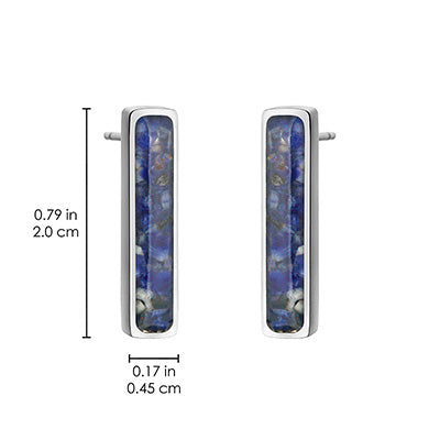 Vertical Bar Earrings Empowerment Stones