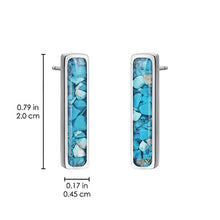 Vertical Bar Earrings Empowerment Stones