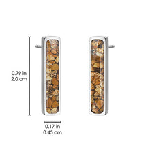Vertical Bar Earrings Empowerment Stones