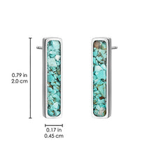 Vertical Bar Earrings Empowerment Stones