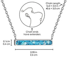 Horizontal Bar Necklace Empowerment Stones