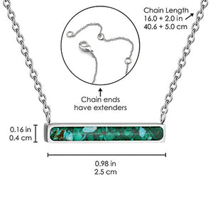 Horizontal Bar Necklace Empowerment Stones