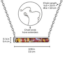 Horizontal Bar Necklace Empowerment Stones
