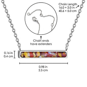 Horizontal Bar Necklace Empowerment Stones
