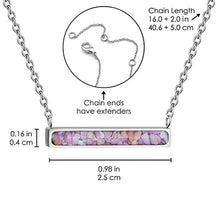 Horizontal Bar Necklace Empowerment Stones