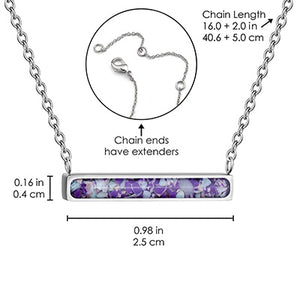 Horizontal Bar Necklace Empowerment Stones