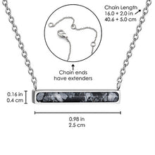Horizontal Bar Necklace Empowerment Stones