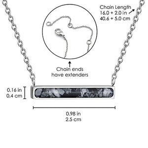 Horizontal Bar Necklace Empowerment Stones
