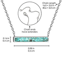 Horizontal Bar Necklace Empowerment Stones