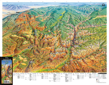 Zion National Park Panoramic Hiking Map