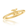 Stack Gold Ring - Style 118 Twisted Cherry