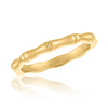 Stack Gold Ring - Style 119 Bamboo