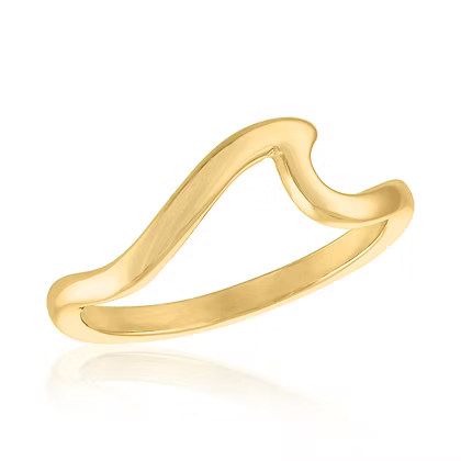 Stack Gold Ring - Style 87 Wave