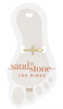 Gold CZ Cross Sand & Stone Toe Ring
