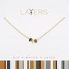 Gold Trio Bead & Pearl Layers Necklace