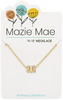 Gold Trio CZ Wheel Charm MM Necklace