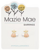 Gold Sea Cluster Stud MM Earring