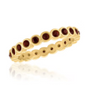 Stack Gold Ring - Style 125 Burgundy Infinity