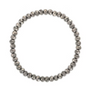 Smoky Metallic Gray Stretchy Facet Mila Bracelet